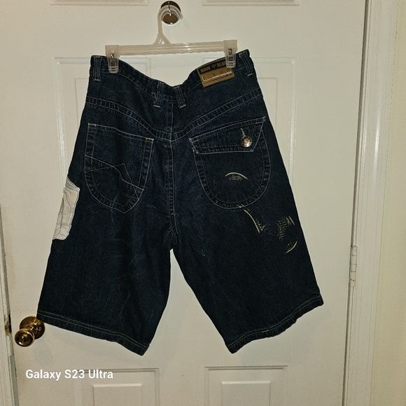 RARE Raw blue skateboard shorts - Picture 3 of 6